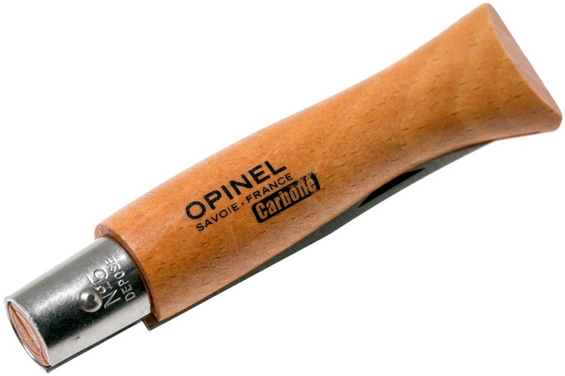 Нож складной Opinel №5 VRN Carbon Tradition, сталь AFNOR XC90 Carbon Steel, рукоять бук, 111050